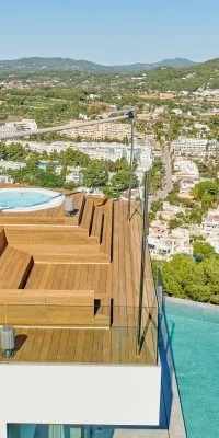 Villa moderna di lusso unica con vista spettacolare a Santa Eulalia