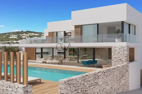 Maison individuelle exclusive en construction Ses Torres-Talamanca à Ibiza
