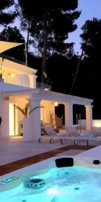 Stunning private villa in the tranquil hills of Es Cubells