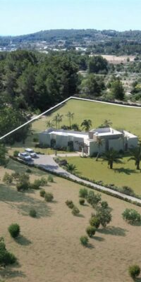 Prachtige huis in Ibiza-stijl in aanbouw