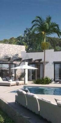 Prachtige huis in Ibiza-stijl in aanbouw
