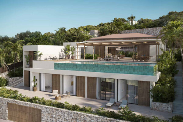 Villa moderne avec des vues spectaculaires