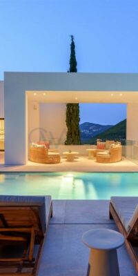 Superbe villa de style moderne avec vue sur la mer