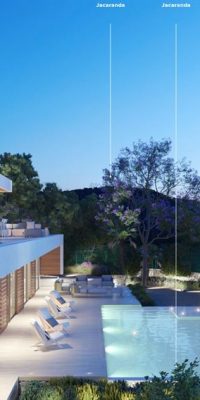Villas contemporaines avec vue imprenable dans une communauté fermée