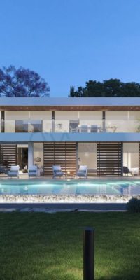 Villas contemporaines avec vue imprenable dans une communauté fermée