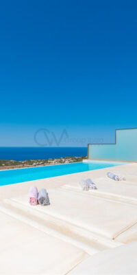 Maison de ville à Cala Carbo avec piscine à débordement et vue sur Es Vedrà