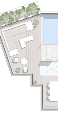 Nieuw luxe penthouse op 500 meter van de zee in Talamanca