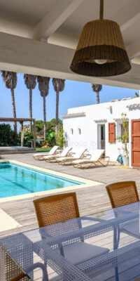 Seafront Villa in Santa Eulalia del Río with Direct Beach Access
