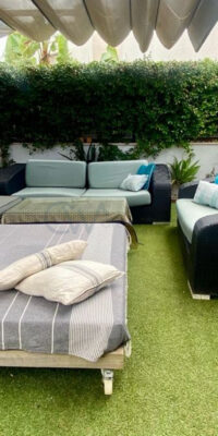 Ground floor apartment with private garden oasis in Illa Plana