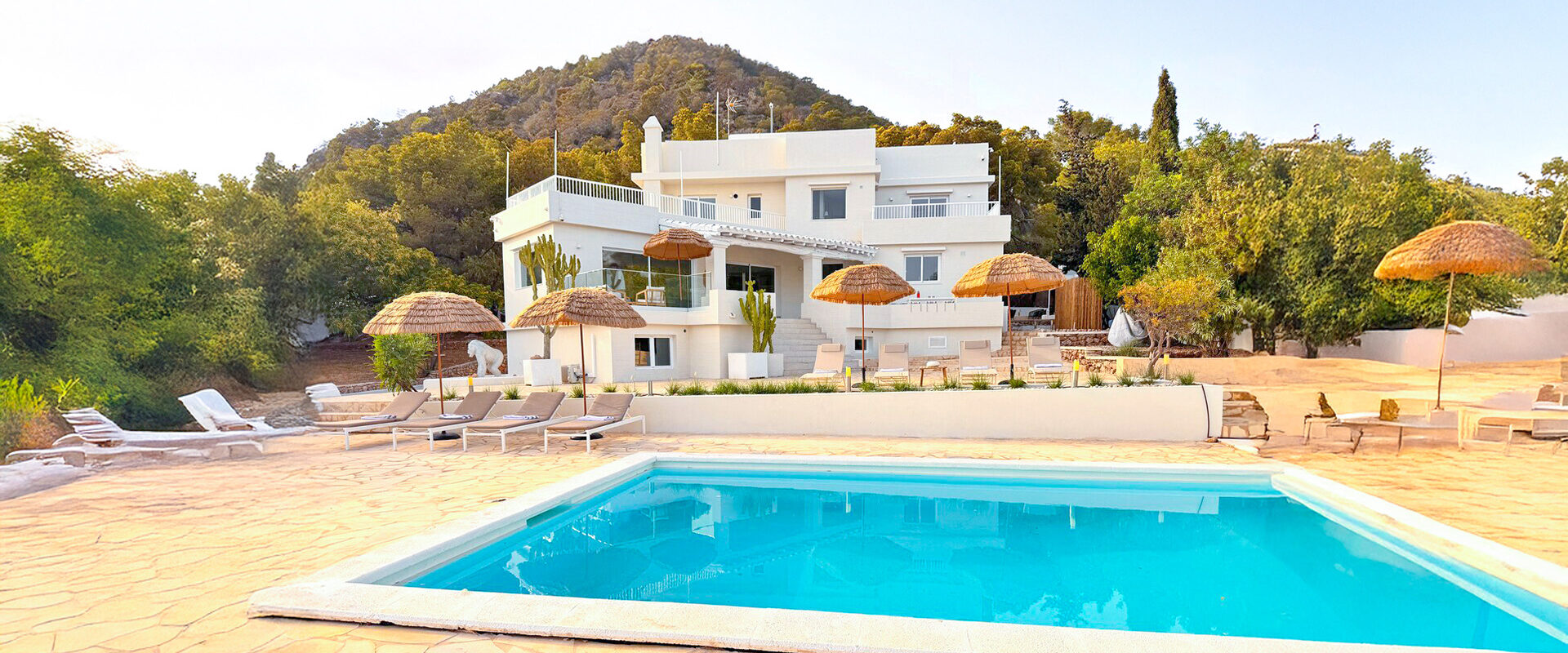 Sea View Luxury Villa for Rent in Ibiza with Panoramic Views